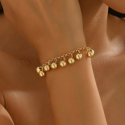 Vintage Iron Round Beads Charm Bracelets&nbsp;MW7746