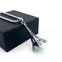 Vintage Paris Eiffel Tower Pendant 304 Stainless Steel Men’s Necklaces&nbsp;EO0985