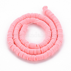 Handmade Polymer Clay Bead Strands&nbsp;CLAY-T002-6mm-59