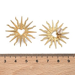 Sun 304 Stainless Steel Stud Earrings for Women&nbsp;EJEW-A157-01G