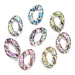 UV Plating Printed Transparent Acrylic Beads&nbsp;AC-CBAEEF4-21