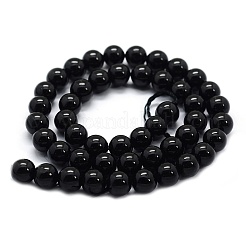 Natural Black Tourmaline Beads Strands&nbsp;LS-G-G763-01-4mm-A