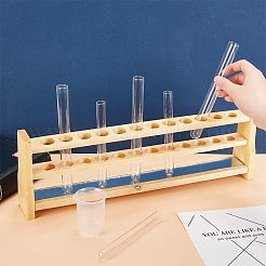 Wood Multi-Use Colorimetrical Cylinder Tube Display Racks&nbsp;ODIS-WH0029-69C