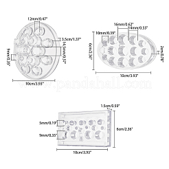 Transparent Plastic Tattoo Ink Cup Holder&nbsp;MRMJ-PH0001-31