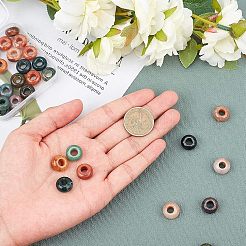 Natural Indian Agate European Beads&nbsp;G-NB0001-33B