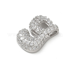Brass Micro Pave Cubic Zirconia Pendants&nbsp;KK-A300-02P-G