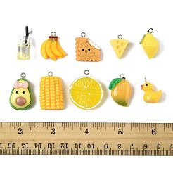 10Pcs 10 Styles Glass & Resin Bottle Pendants&nbsp;CRES-FS0001-26