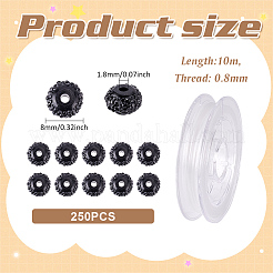 DIY Rondelle Resin Rhinestone Beads Bracelets Making Kits&nbsp;DIY-ME0001-20