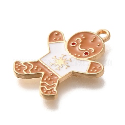 Christmas Theme Alloy Enamel Pendants&nbsp;ENAM-Q509-02KCG-13