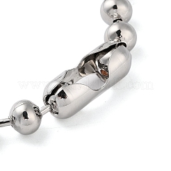 Alloy Ball Chain Bowknot Pendant Necklaces for Women&nbsp;NJEW-K275-01P