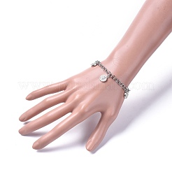Religion Alloy Charm Bracelets&nbsp;BJEW-JB04647