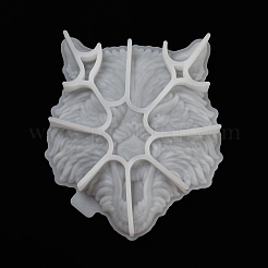 Wolf Head DIY Silicone Molds&nbsp;LS-AJEW-D052-03