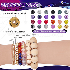 1080Pcs 24 Styles Mixed Glass Beads&nbsp;GLAD-PH0001-10