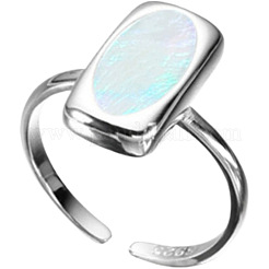 Brass & Shell Cuff Open Rings for Women&nbsp;FS-WGA6CCE-01