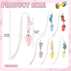 6Pcs Alloy Bookmarks&nbsp;AJEW-FS00005