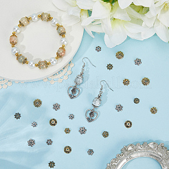 360Pcs 12 Styles Alloy Bead Caps&nbsp;TIBE-SC0002-29