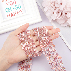 Resin Hotfix Rhinestone Beaded Trim&nbsp;DIY-WH0188-12