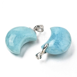 Natural Larimar Pendants&nbsp;G-B005-01P