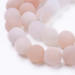 Natural Pink Aventurine Beads Strands&nbsp;G-F520-56-8mm