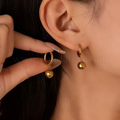 304 Stainless Steel Hoop Dangle Earrings for Women&nbsp;WG2ED0E-01
