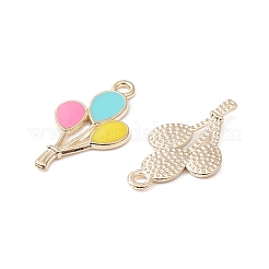 20Pcs 5 Colors Alloy Enamel Pendants&nbsp;ENAM-YW0002-82