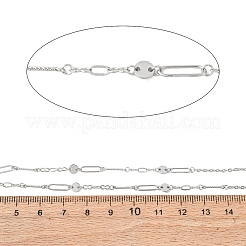 304 Stainless Steel Oval with Flat Round Link Chains&nbsp;CHS-H117-05P