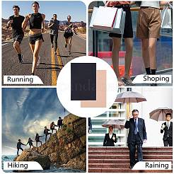 4Pcs 2 Colors Rectangle Rubber Anti Skid Rubber Shoes Bottom&nbsp;AJEW-CP0010-37