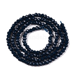 Opaque Solid Color Glass Beads Strands&nbsp;EGLA-T021-02B