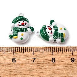 Christmas Themes Baking Paint Alloy Pendants&nbsp;FIND-G097-02C