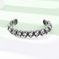 316 Surgical Stainless Steel Cuff Bangles&nbsp;BJEW-C142-02AS