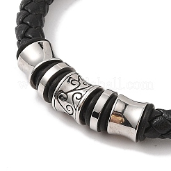 Braided Microfiber Leather Cord Bracelets&nbsp;BJEW-B096-13P