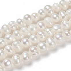 Natural Cultured Freshwater Pearl Beads Strands&nbsp;X1-PEAR-N013-06G