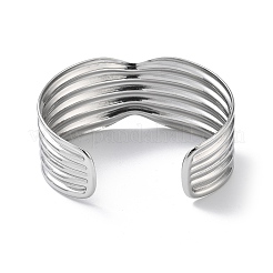 304 Stainless Steel Cuff Bangles for Women&nbsp;BJEW-Z078-26P