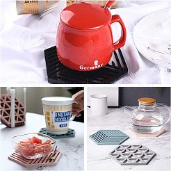 Hollow Hexagon DIY Cup Mats Silicone Molds&nbsp;DIY-OC0003-13