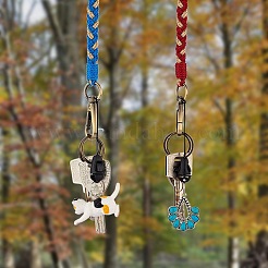 2Pcs Boho Macrame Wristlet Keychain Keying&nbsp;KEYC-SW00004-07