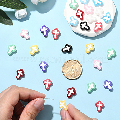 20Pcs 10 Colors Glass Beads Enamel Beads&nbsp;BLOW-SC0001-03