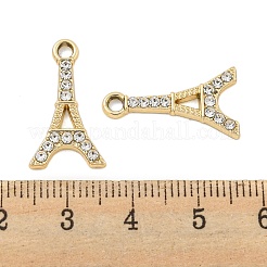UV Plating Alloy Rhinestone Pendants&nbsp;ALRI-C009-12G