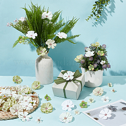 100Pcs 10 Style Silk Cloth Flower&nbsp;DIY-WR0003-92