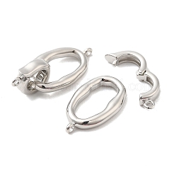 Brass Fold Over Clasps&nbsp;KK-F860-66P