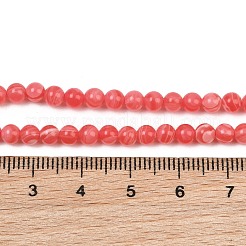 Dyed Synthetic Rhodochrosite Beads Strands&nbsp;GG-CBA0389-A03-4mm