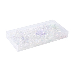 20Pcs 2 Styles Plated UV Acrylic Beads&nbsp;TACR-FS0001-61
