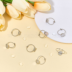 DIY Oval Finger Ring Making Kits&nbsp;DIY-ME0002-68P