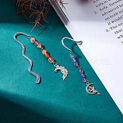 Alloy Wavy Bookmarks&nbsp;AJEW-DC00022