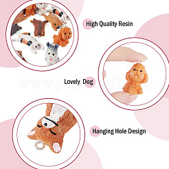 16Pcs 8 Styles Opaque Resin Pendants&nbsp;CRES-TA0001-68