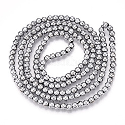 Electroplate Glass Beads Strands&nbsp;EGLA-T021-4mm-13B