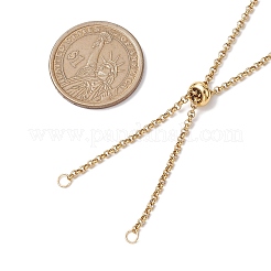 304 Stainless Steel Slider Necklace Makings&nbsp;AJEW-JB01274-01
