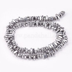 Electroplated Non-magnetic Synthetic Hematite Beads Strands&nbsp;X-G-P367-G08