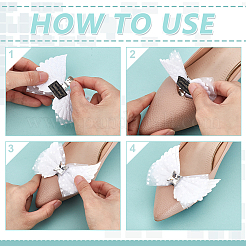 2Pcs Polyester Shoe Buckle Clips&nbsp;AJEW-GA0008-86A