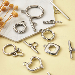 304 Stainless Steel Toggle Clasps&nbsp;STAS-FW0001-05P