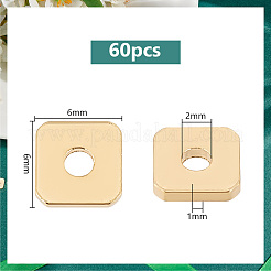 60Pcs Brass Spacer Beads&nbsp;KK-PH0006-71